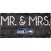 Seattle Seahawks 6'' x 12'' Mr. & Mrs. Sign