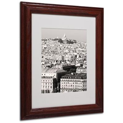 Paris Montmartre by Pierre Leclerc Canvas Wall Artwork, Wood Frame, 11 by 14-Inch