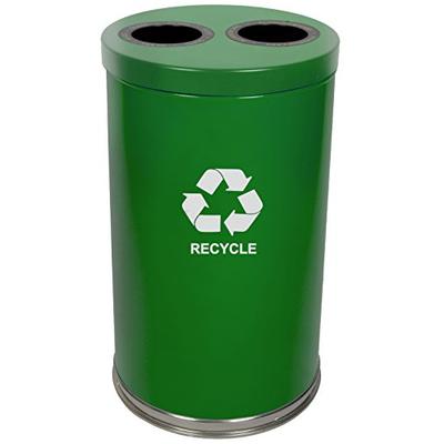 Witt Industries 18RTGN-2H Indoor Recycling Container, Green Finish