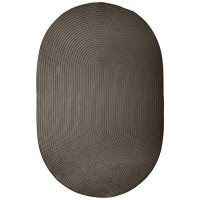 Boca Raton Polypropylene Braided Rug, 4-Feet by 6-Feet, Gray