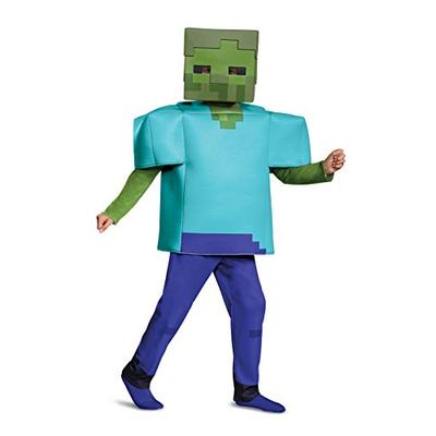 Disguise Zombie Deluxe Child Costume, Green, Medium/(7-8)