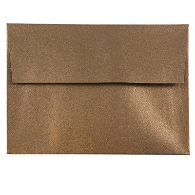 JAM PAPER A6 Metallic Invitation Envelopes - 4 3/4 x 6 1/2 - Bronze Stardream - Bulk 1000/Carton