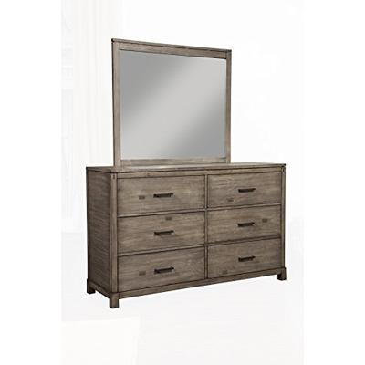 Alpine Furniture 1700-03 Sydney 6 Drawer Dresser Weathered Grey