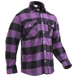 Rothco Extra Heavyweight Buffalo Plaid Flannel Shirt, Purple Plaid, XL screenshot. Shirts directory of Men's Clothing.