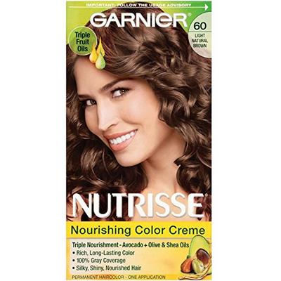 Garnier Nutrisse Nourishing Color Creme Light Natural Brown [60] 1 ea (Pack of 6)