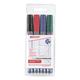 4er-Pack Whiteboard-Marker »250« grau, Edding