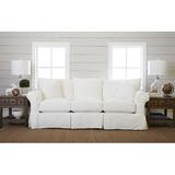 Wayfair Custom Upholstery™ Amari 90" Round Arm Standard Sofa w/ Reversible Cushions Polyester | 31 H x 90 W x 40 D in
