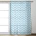 Brayden Studio® Stephenie Classic Hand Drawn Chevron Sheer Rod Pocket Single Curtain Panel Polyester in Gray | 84 H in | Wayfair