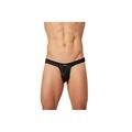 Look Me Herren Slip Wellen seidenmatt schwarz Größe L