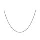 Carissima Gold Women's 9 ct White Gold Hollow 3.2 mm Rope Chain Necklace of Length 61 cm/24 Inch