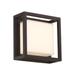 Modern Forms Framed 8 Inch Tall LED Outdoor Wall Light - WS-W73620-BK