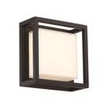 Modern Forms Framed 8 Inch Tall LED Outdoor Wall Light - WS-W73608-BK
