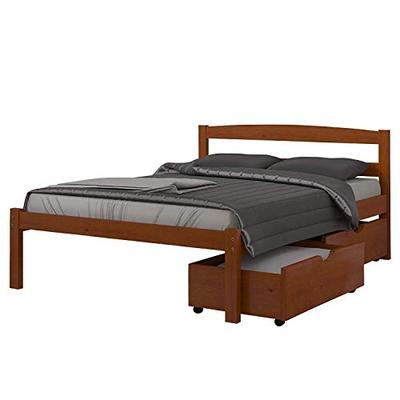 Donco Kids 575-FE_505-E Economy Bed with Dual Underbed Drawers Full Light Espresso