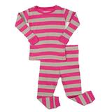 Leveret Striped 2 Piece Pajama Set 100% Cotton (10 Years, Berry & Chime) screenshot. Sleepwear directory of Clothes.