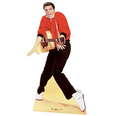 SC577 Elvis Red Jacket w Guitar Cardboard Cutout Standup