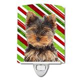 Caroline's Treasures KJ1174CNL Candy Cane Holiday Christmas Yorkie Puppy/Yorkshire Terrier Ceramic N screenshot. Christmas & Holiday Ornaments directory of Holiday Ornaments & Decor.