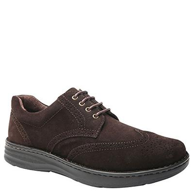 Drew Shoe Men's Delaware Fashion Oxfords, Brown, Suede, Foam, 10.5 M