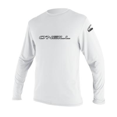 O'Neill Youth Basic Skins UPF 50+ Long Sleeve Sun Shirt, White, 10