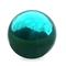 Plow & Hearth Weather Resistant Stainless Steel Garden Gazing Ball 10 IN Dia. Teal