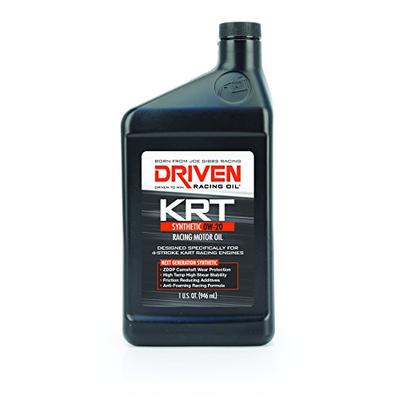 Joe Gibbs Driven Racing Oil 03406 KRT 0W-20 4-Stroke Karting Oil - 1 Quart Bottle