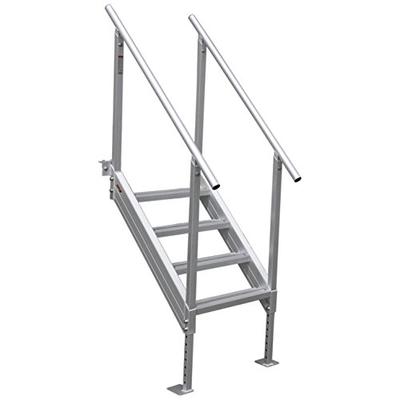 Extreme Max 3005.3843 Universal Mount Aluminum Dock Stairs-4 Step