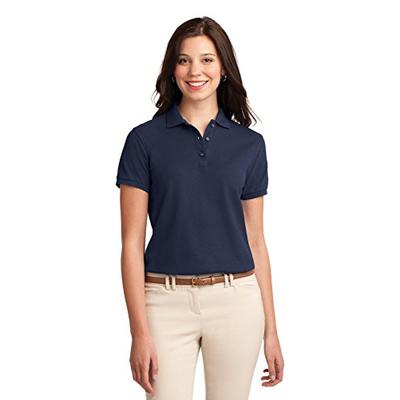 Port Authority Women's Silk Touch Polo 5XL Navy