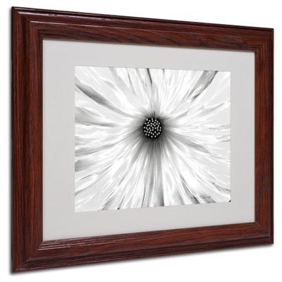 White Garden by Kathie McCurdy Canvas Artwork in Wood Frame, 11 by 14-Inch
