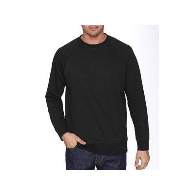 Next Level French Terry Raglan Crew Black L