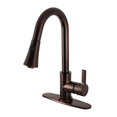 Kingston Brass LS8725CTL Continental Kitchen Faucet with Pull-Down Sprayer 8-3/8" in Spout Reach Oil