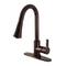 Kingston Brass LS8725CTL Continental Kitchen Faucet with Pull-Down Sprayer 8-3/8
