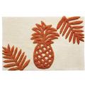 Tommy Bahama Home Batik Pineapple Rectangle 100% Cotton Reversible Bath Rug 100% Cotton in Brown/Pink/White | 20 W x 30 D in | Wayfair