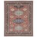 Jaipur Living Granato Hand-Knotted Medallion Red/ Blue Area Rug (8'X10') - RUG138939
