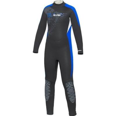 Bare 7/6mm Manta Youth Wetsuit (Blue, 10 Years)