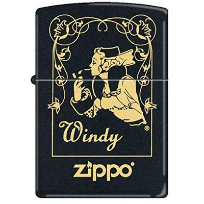 ZIPPO 218 Black Matte-Windy Window