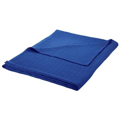 Superior Twin/Twin XL Blanket 100% Cotton, for All Season, Diamond Design, Merritt Blue