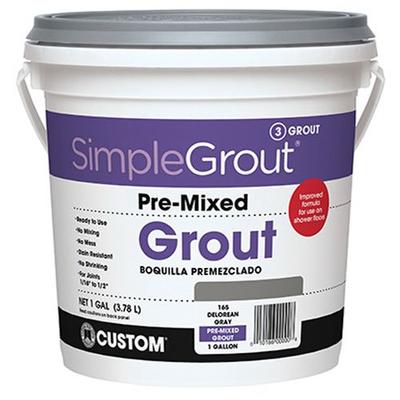 Custom PMG1651 1-Gallon Simple Premium Grout, Delorean Gray