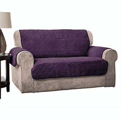 Innovative Textile Solutions Puff Loveseat Protector Purple