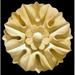 Alston Inc. Circular Floral 7"H x 7"W x 1"D Rosette Applique Wood in Brown | 7 H x 7 W x 1 D in | Wayfair 9021