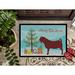 East Urban Home Kalahari Goat Christmas Non-Slip Outdoor Door Mat Synthetics in White | Rectangle 24" x 36" | Wayfair