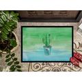 East Urban Home Cactus Watercolor Non-Slip Outdoor Door Mat Synthetics in White | Rectangle 24" x 36" | Wayfair F97A9CF5CAF44CBE9F60A33A58D45B4B