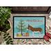 East Urban Home Miniature Mediterranian Donkey Christmas Non-Slip Outdoor Door Mat Synthetics | Rectangle 1'6" x 2'3" | Wayfair