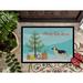 The Holiday Aisle® Rockland Havanese Christmas Non-Slip Outdoor Door Mat Synthetics | 0.25" H x 27" W x 18" D | Wayfair