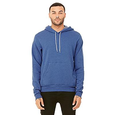 Bella Canvas Men's Poly-Cotton Fleece Pullover Hoodie, Peach, Large