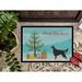 The Holiday Aisle® Rockland Havanese Christmas Non-Slip Outdoor Door Mat Synthetics | 0.25" H x 27" W x 18" D | Wayfair