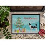 The Holiday Aisle® Rockland Havanese Christmas Non-Slip Outdoor Door Mat Synthetics | 0.25" H x 27" W x 18" D | Wayfair