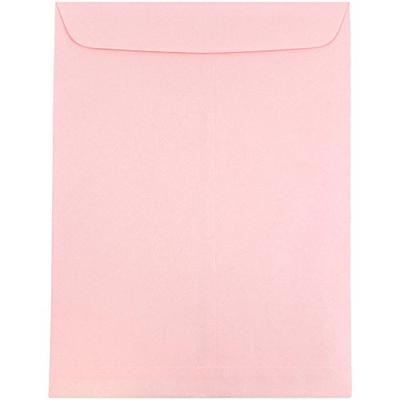 JAM PAPER 9 x 12 Open End Catalog Premium Envelopes - Baby Pink - 25/Pack