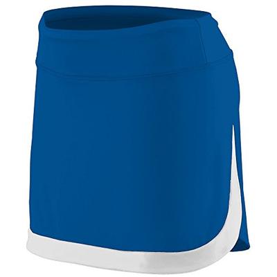 Augusta Sportswear 2410.280.2XL Women's Action Color Block Skort, Royal/White, XX-Large Pack