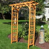 Red Barrel Studio® Sharleen Outdoor Garden Wood Arbor Wood in Brown | 78.5 H x 57.25 W x 20.5 D in | Wayfair FEF179F159D249A7AC58FFB0CE1ED798