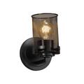 Justice Design Group Wire Mesh 8 Inch Wall Sconce - MSH-8451-10-MBLK