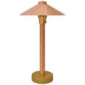 Wide China Hat 16 1/2" High Natural Copper LED Area Light